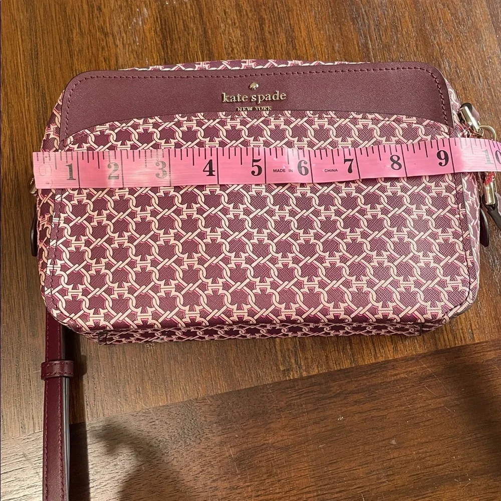kate spade Floral Motif Maroon Crossbody Bag